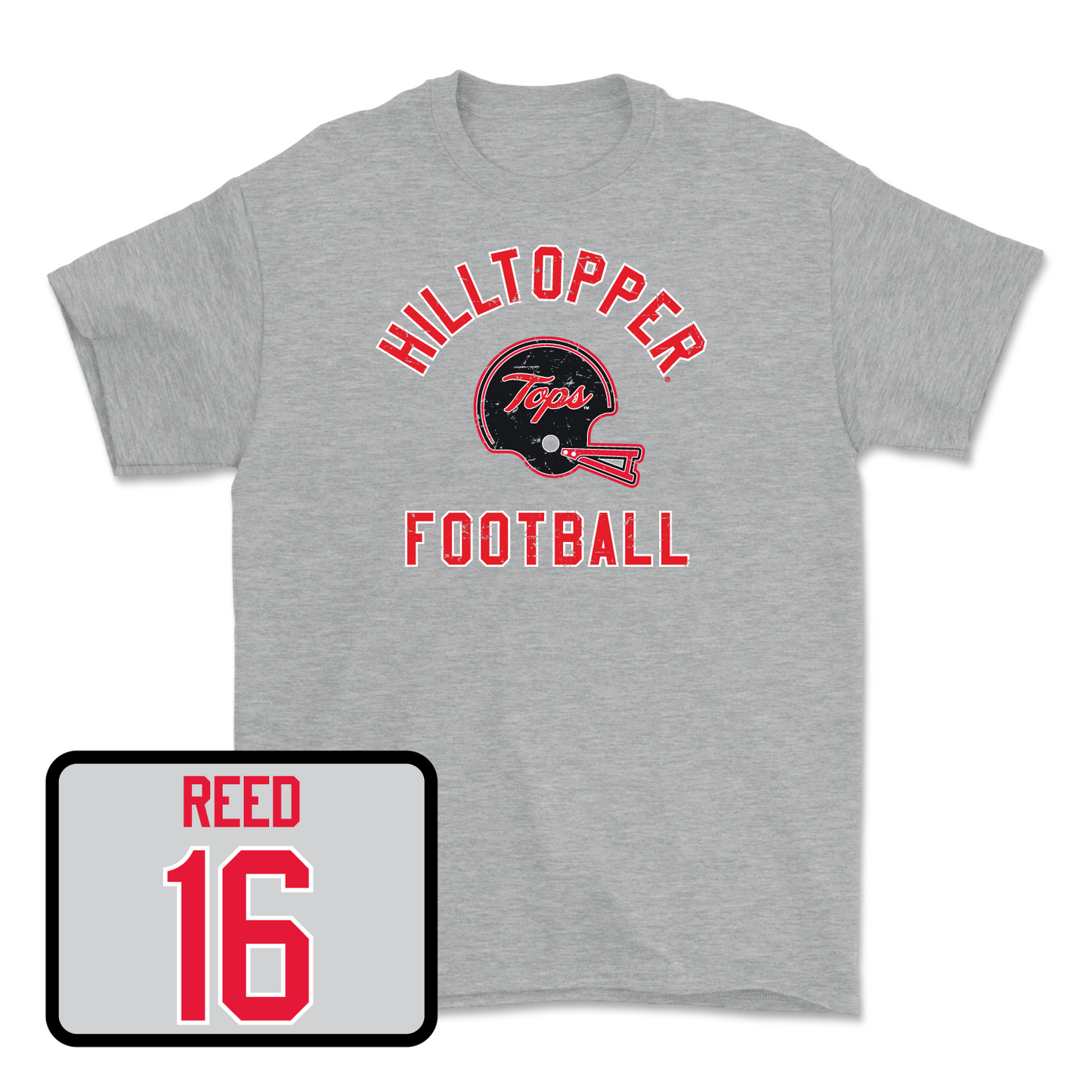 Sport Grey Football Football Helmet Tee Youth Small / Austin Reed | #16