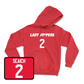 Red Women's Soccer Lady Toppers Player Hoodie Large / Aspen Seaich | #2