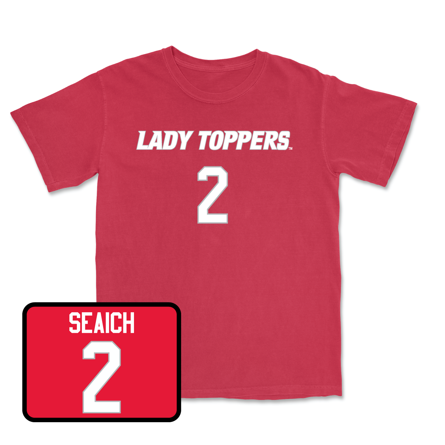Red Women's Soccer Lady Toppers Player Tee Small / Aspen Seaich | #2