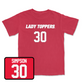 Red Women's Soccer Lady Toppers Player Tee X-Large / Amanda Simpson | #30