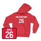 Red Football Hilltoppers Player Hoodie Youth Large / Amaari Smith | #26