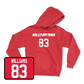 Red Football Hilltoppers Player Hoodie Medium / Alex Williams | #83