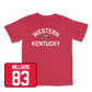 Red Football Towel Tee Youth Small / Alex Williams | #83