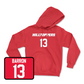 Red Football Hilltoppers Player Hoodie Small / Bronson Barron | #13