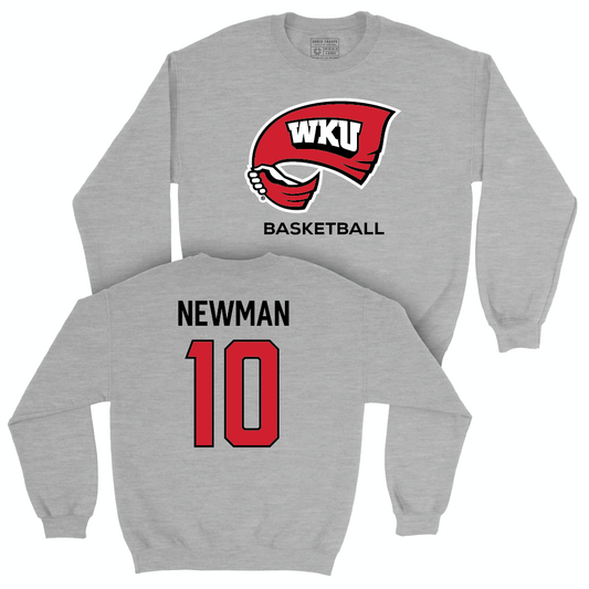 WKU Men's Basketball Sport Grey Classic Crew - Brandon Newman | #10 Small