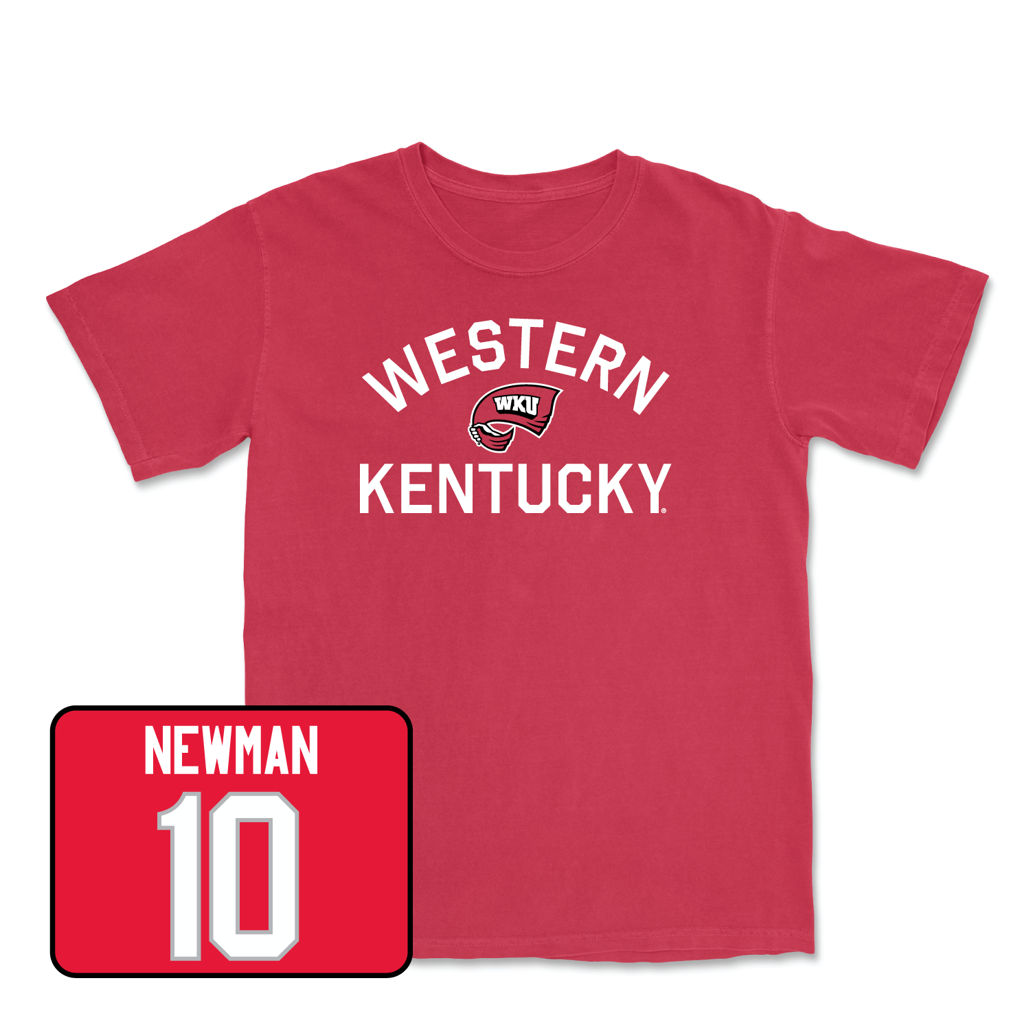 Red Men's Basketball Towel Tee Medium / Brandon Newman | #10