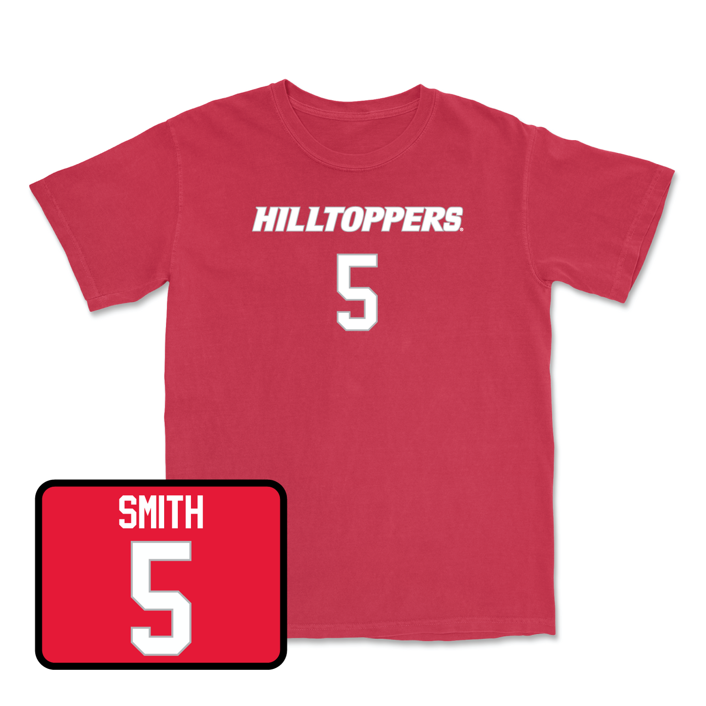 Red Football Hilltoppers Player Tee Small / Blue Smith | #5