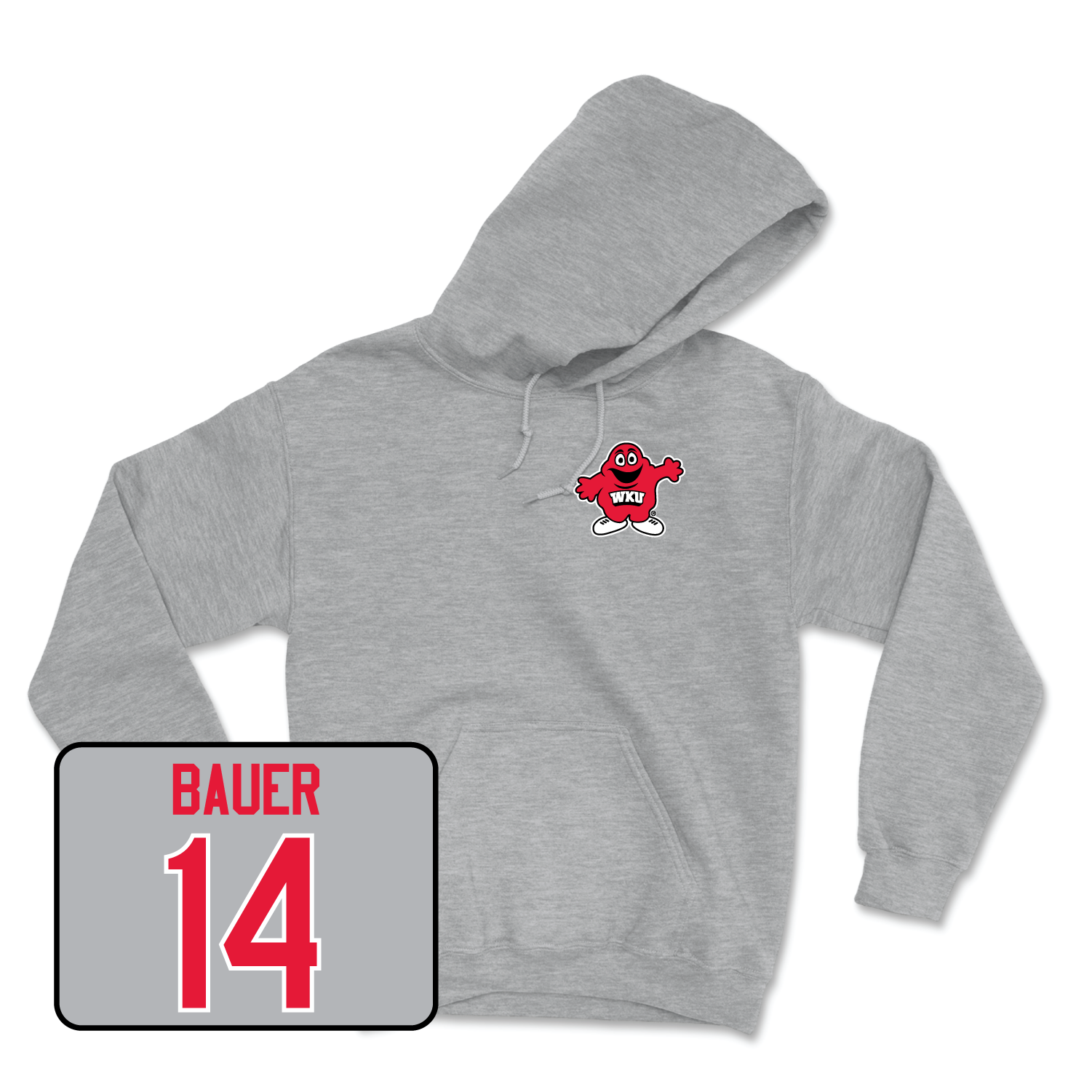 Sport Grey Women's Volleyball Big Red Hoodie Youth Large / Callie Bauer | #14