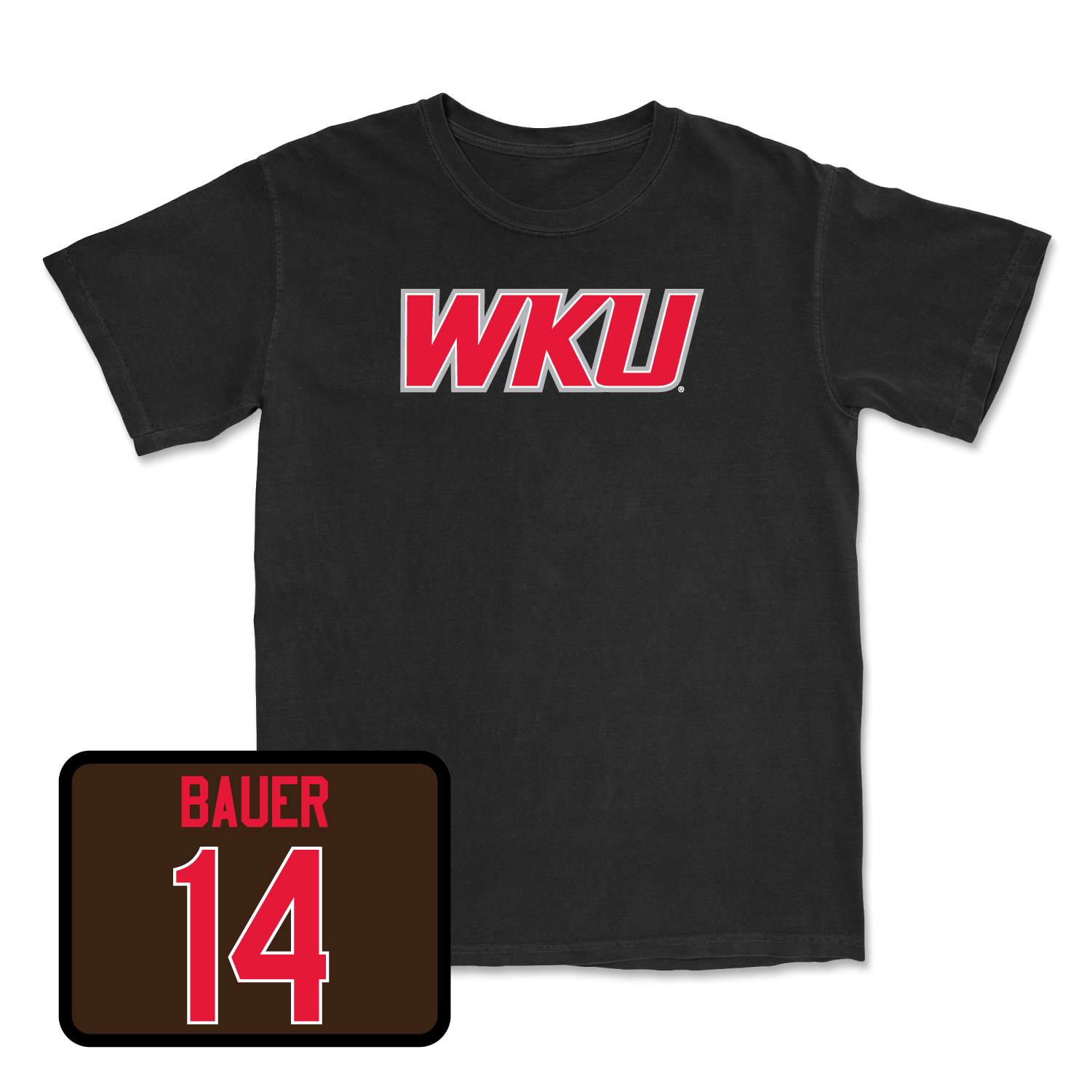 Black Women's Volleyball WKU Tee Youth Large / Callie Bauer | #14