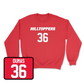 Red Football Hilltoppers Player Crew 2 X-Large / Chavaris Dumas | #36