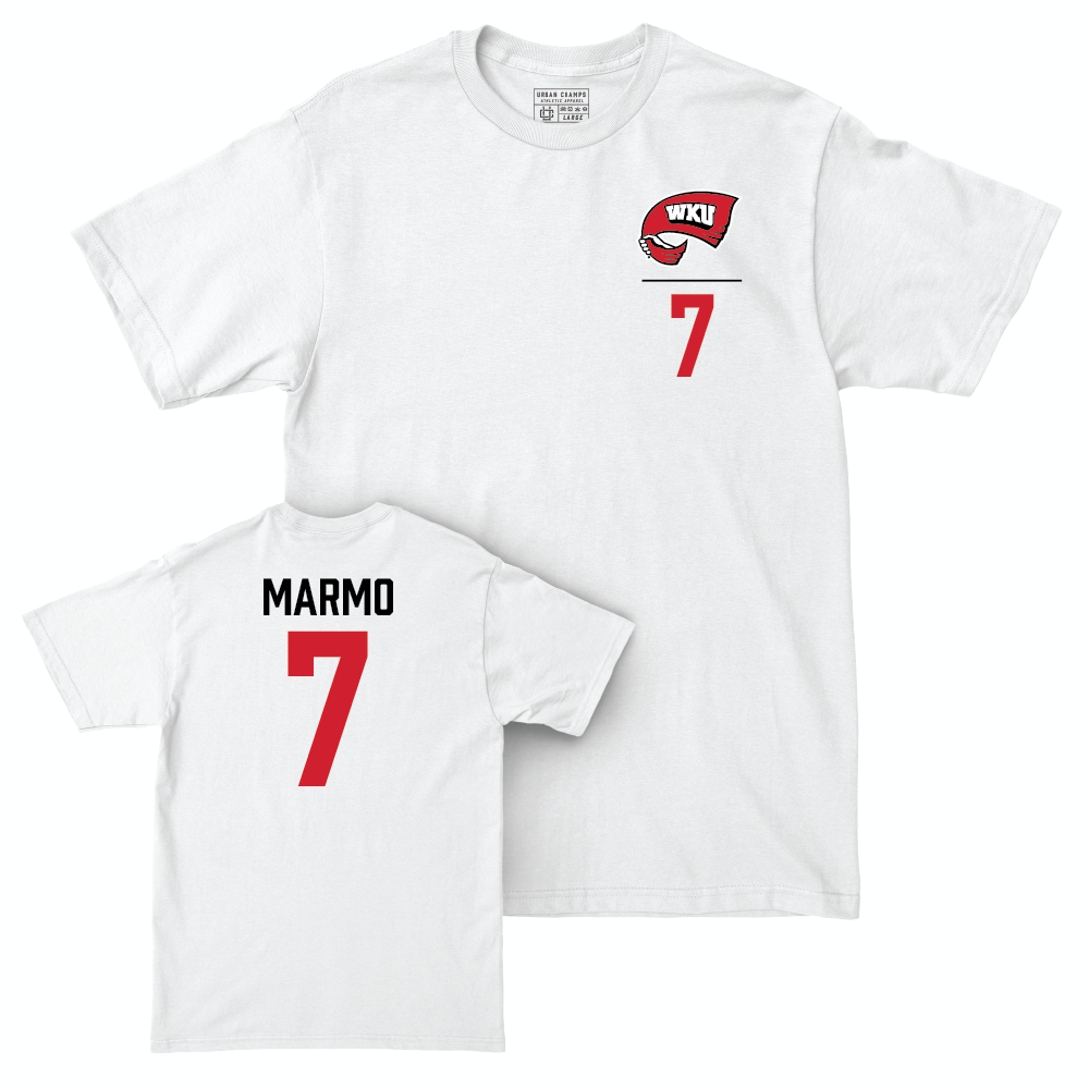 WKU Baseball White Logo Comfort Colors Tee - Caleb Marmo | #7 Small