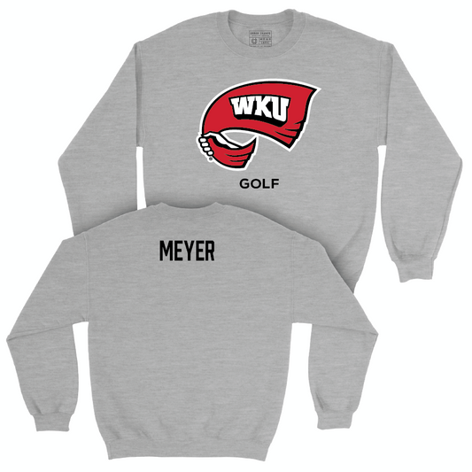 WKU Men's Golf Sport Grey Classic Crew - Connery Meyer Small