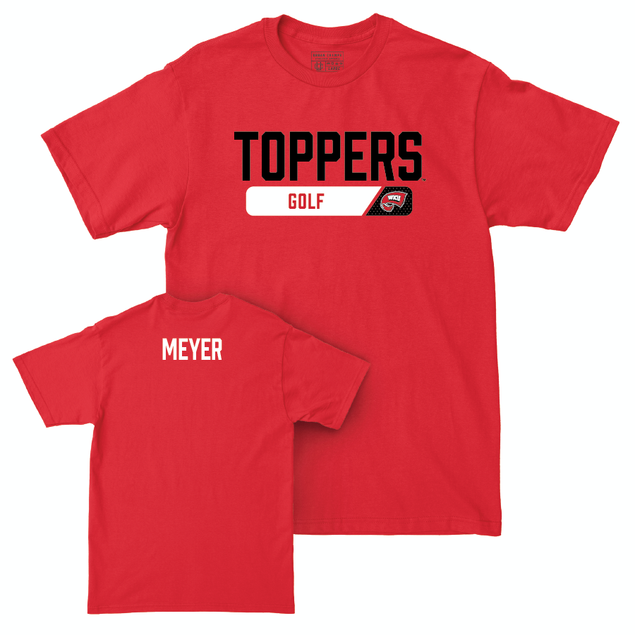 WKU Men's Golf Red Staple Tee - Connery Meyer Small