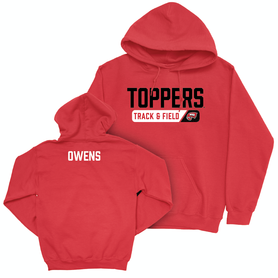 WKU Men's Track & Field Red Staple Hoodie - Connor Owens Small