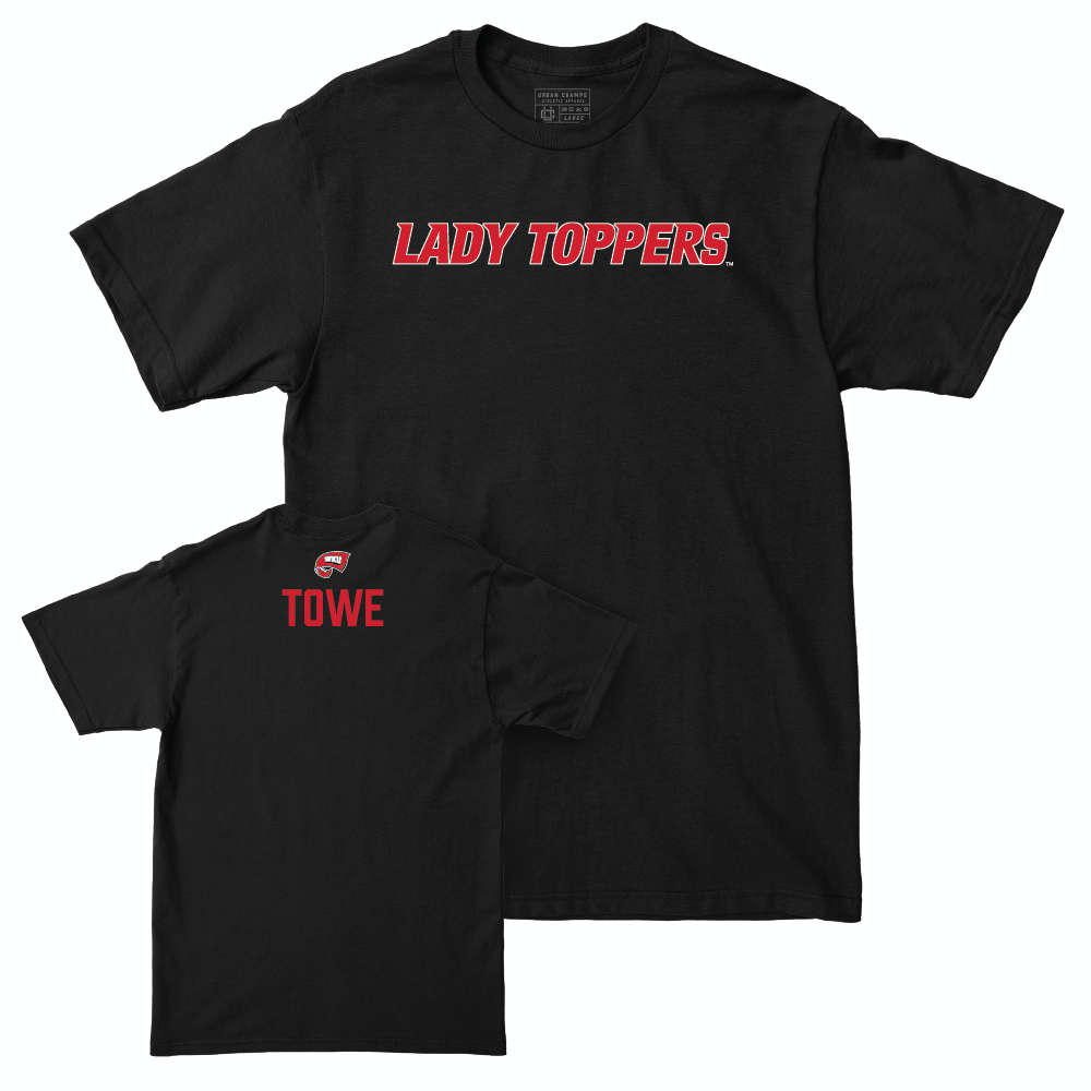 WKU Women's Cheerleading Black Lady Toppers Tee - Cora Towe Small