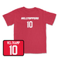 Red Football Hilltoppers Player Tee 2 Youth Medium / Caden Veltkamp | #10
