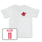 White Men's Basketball Big Red Comfort Colors Tee 2X-Large / Dontaie Allen | #11