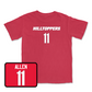 Red Men's Basketball Hilltoppers Player Tee Youth Large / Dontaie Allen | #11
