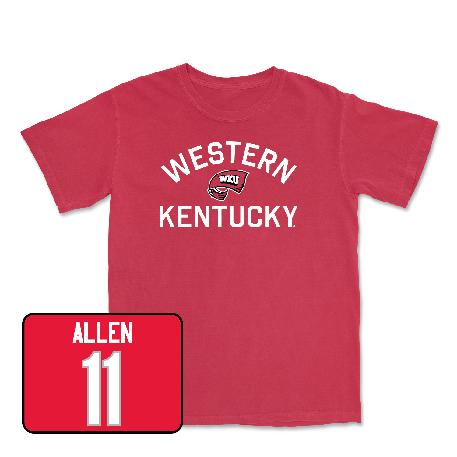 Red Men's Basketball Towel Tee X-Large / Dontaie Allen | #11