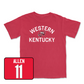 Red Men's Basketball Towel Tee Youth Small / Dontaie Allen | #11