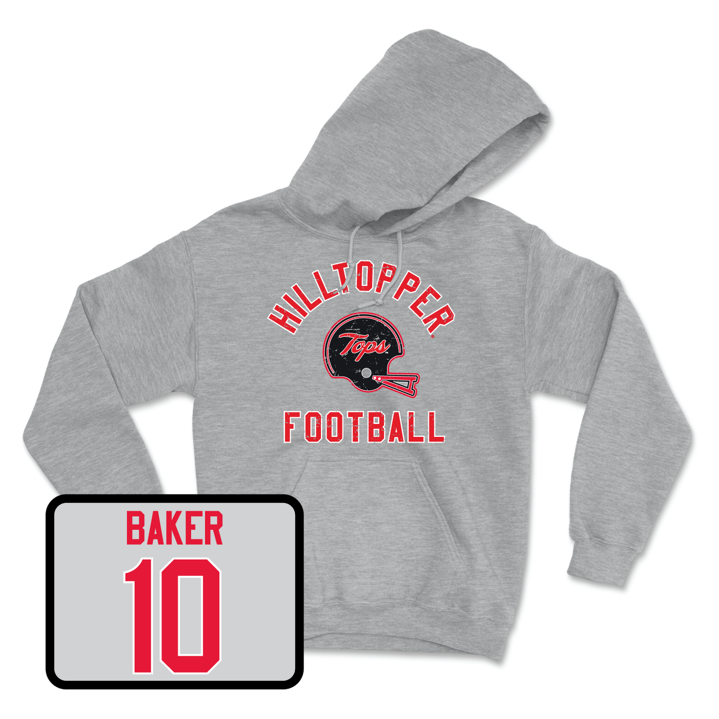 Sport Grey Football Football Helmet Hoodie 2 Large / Desmyn Baker | #10