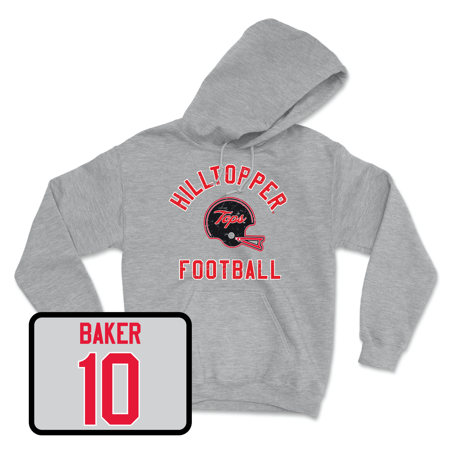 Sport Grey Football Football Helmet Hoodie 2 X-Large / Desmyn Baker | #10