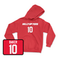Red Football Hilltoppers Player Hoodie 2 X-Large / Desmyn Baker | #10