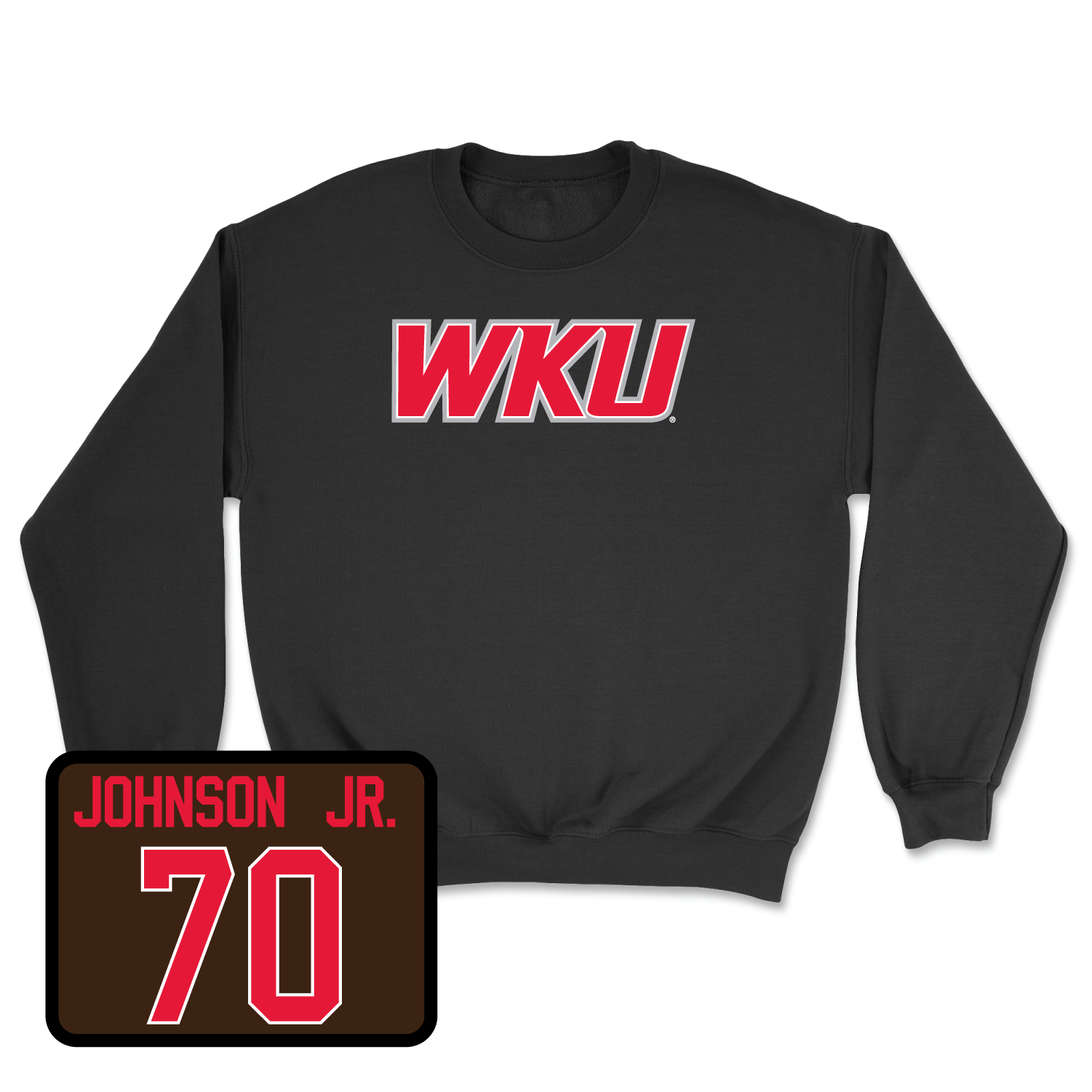 Black Football WKU Crew 2 Medium / Darrell Johnson Jr. | #70