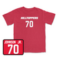 Red Football Hilltoppers Player Tee 2 Youth Medium / Darrell Johnson Jr. | #70