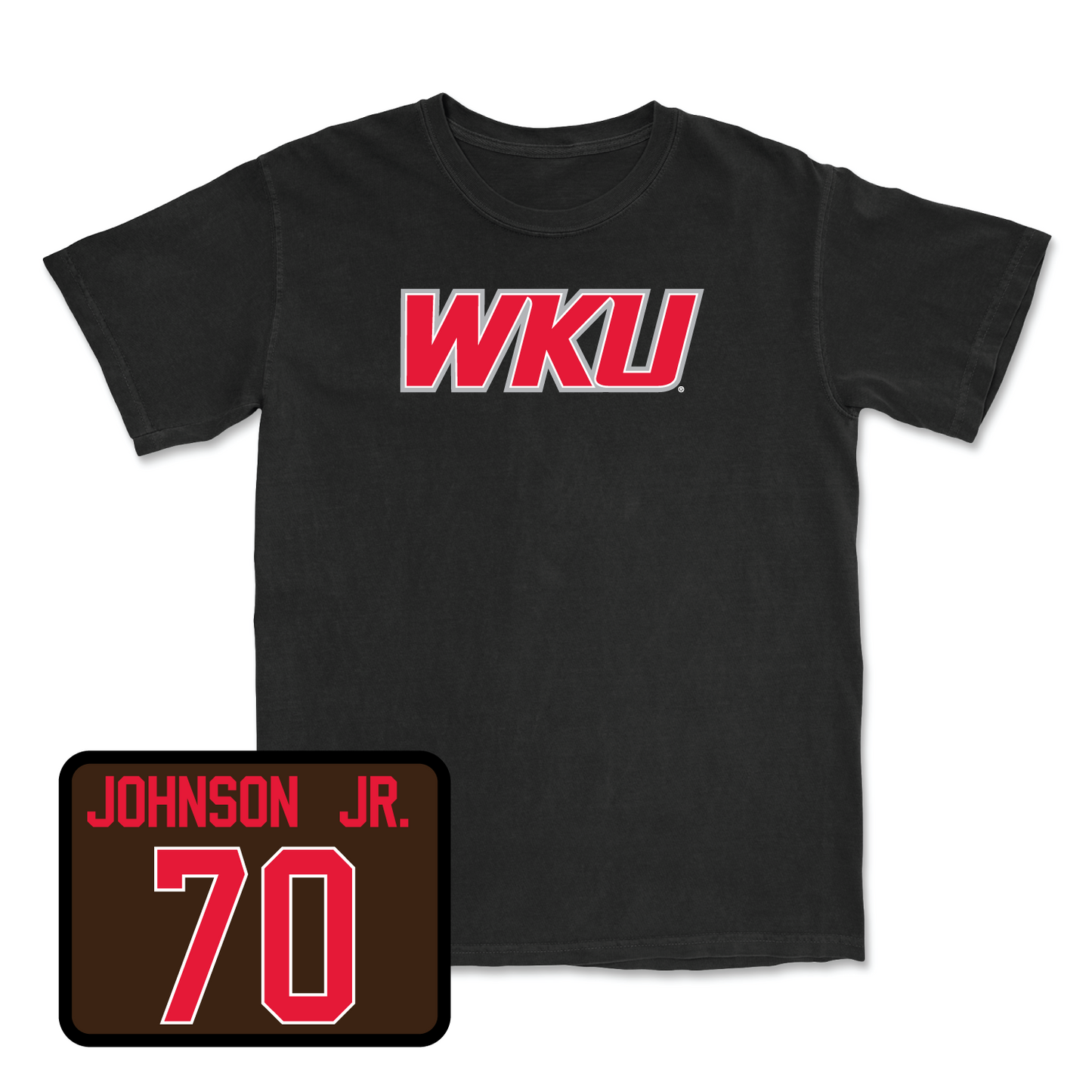 Black Football WKU Tee 2 2X-Large / Darrell Johnson Jr. | #70