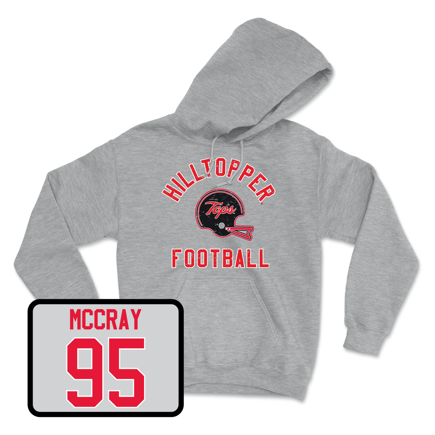 Sport Grey Football Football Helmet Hoodie 2 Youth Medium / Deante McCray | #95