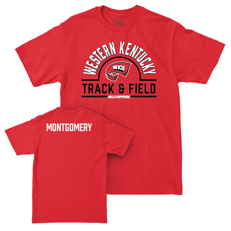 WKU Men's Track & Field Red Arch Tee - Devon Montgomery Small