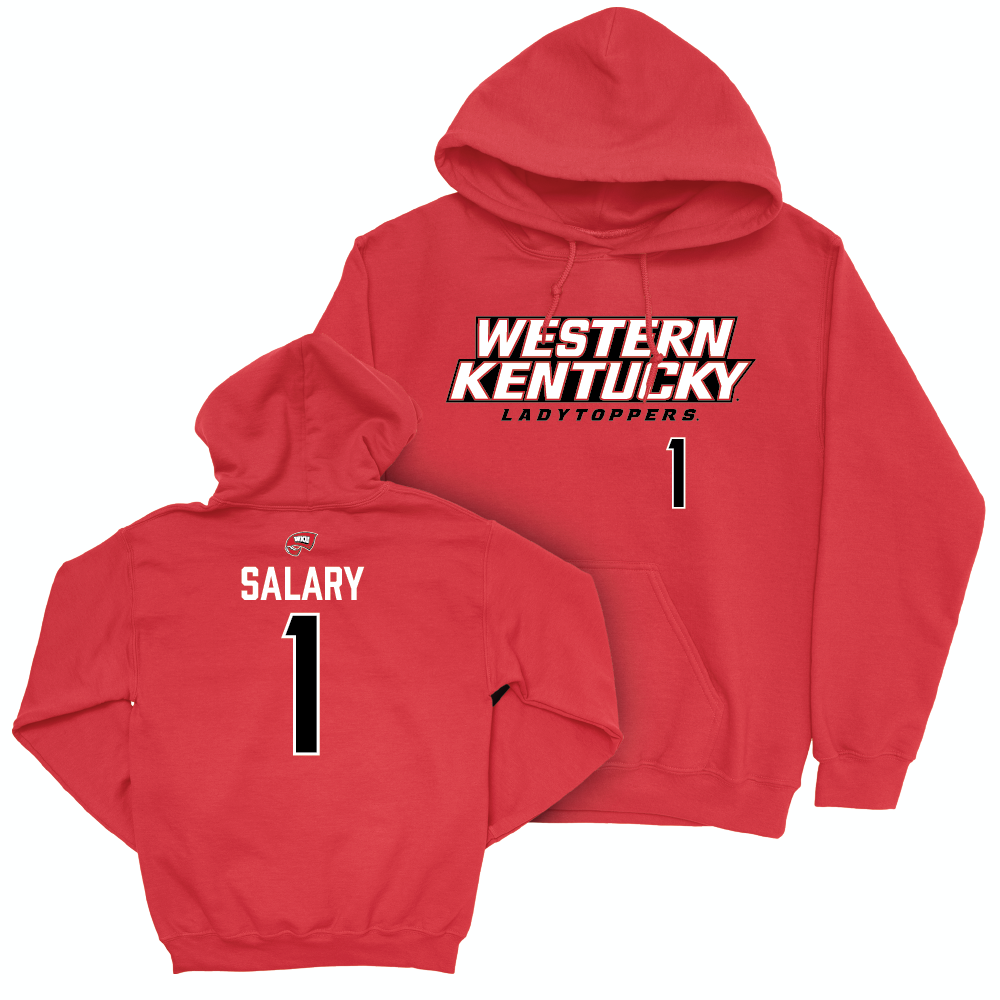 WKU Women's Basketball Red Sideline Hoodie - Destiny Salary | #1 Small