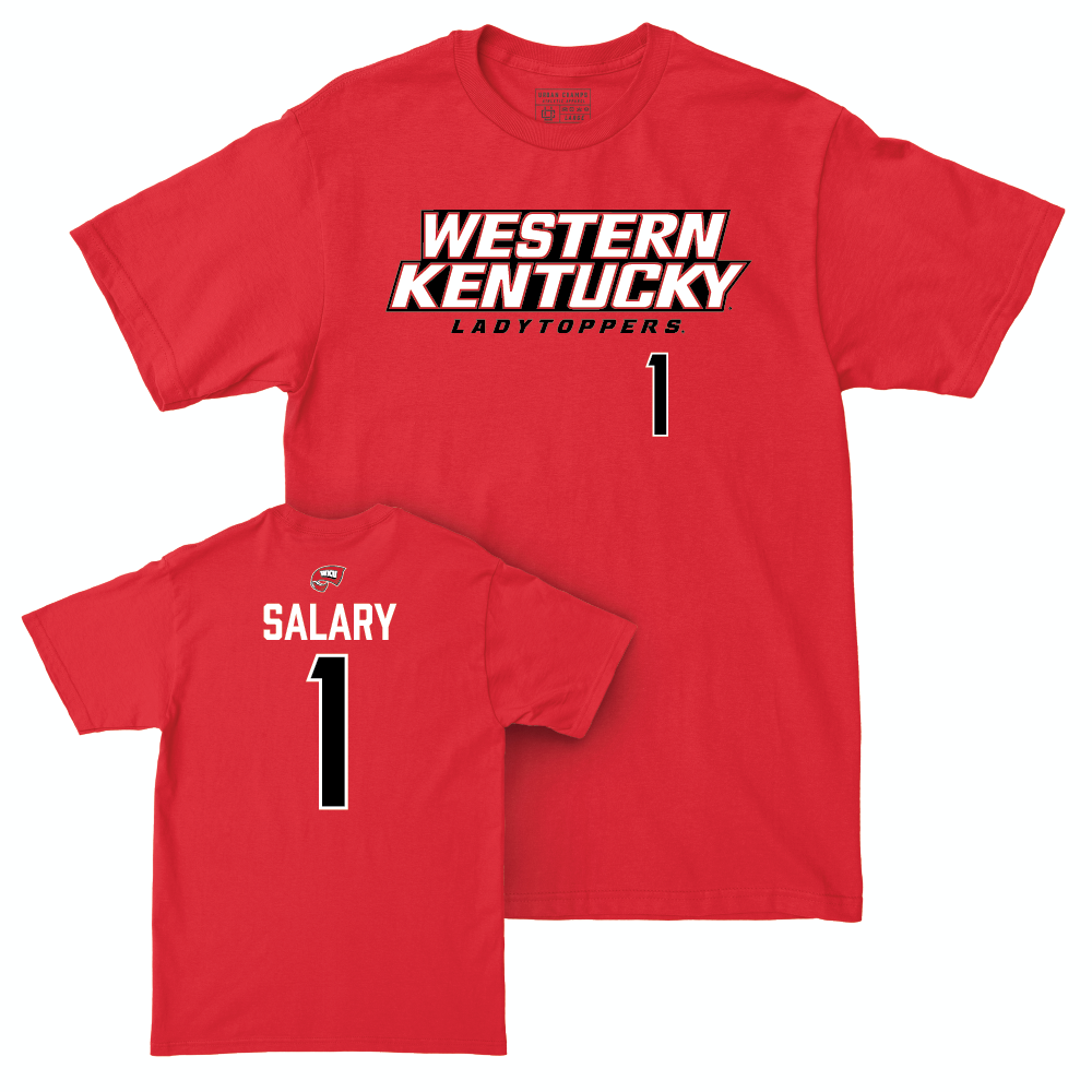 WKU Women's Basketball Red Sideline Tee - Destiny Salary | #1 Small