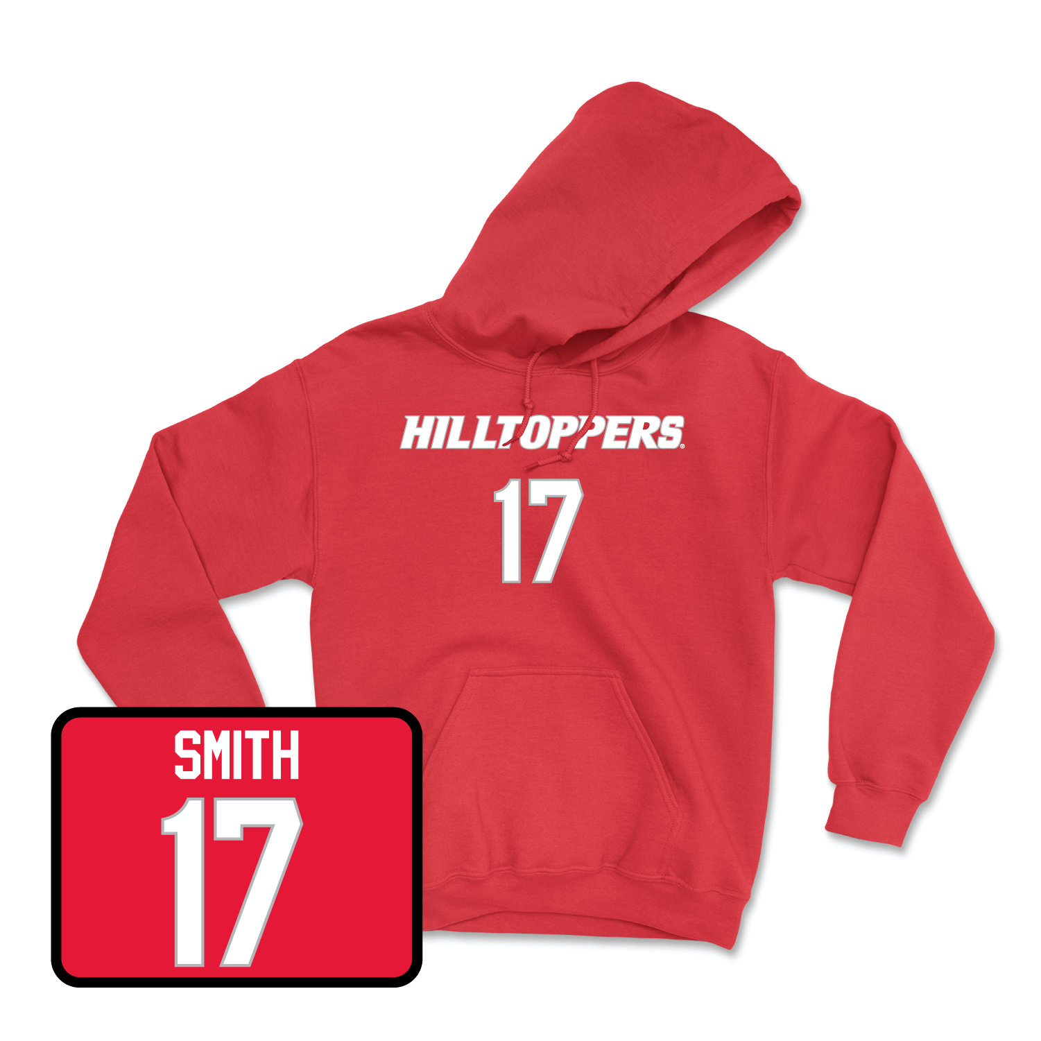 Red Football Hilltoppers Player Hoodie 2 Medium / Dalvin Smith | #17