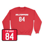 Red Football Hilltoppers Player Crew 3 4X-Large / Elvin Fofanah | #84