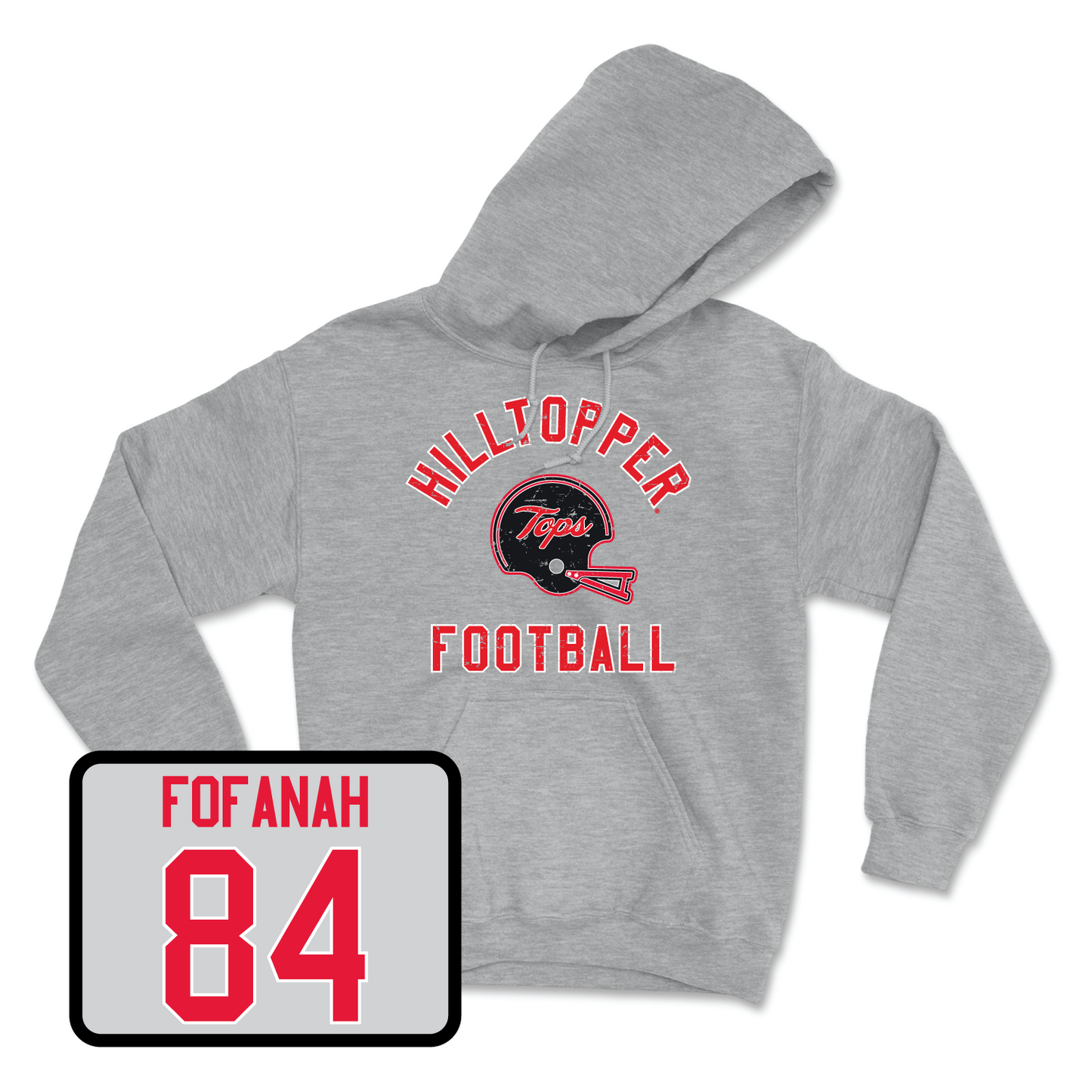 Sport Grey Football Football Helmet Hoodie 3 Large / Elvin Fofanah | #84
