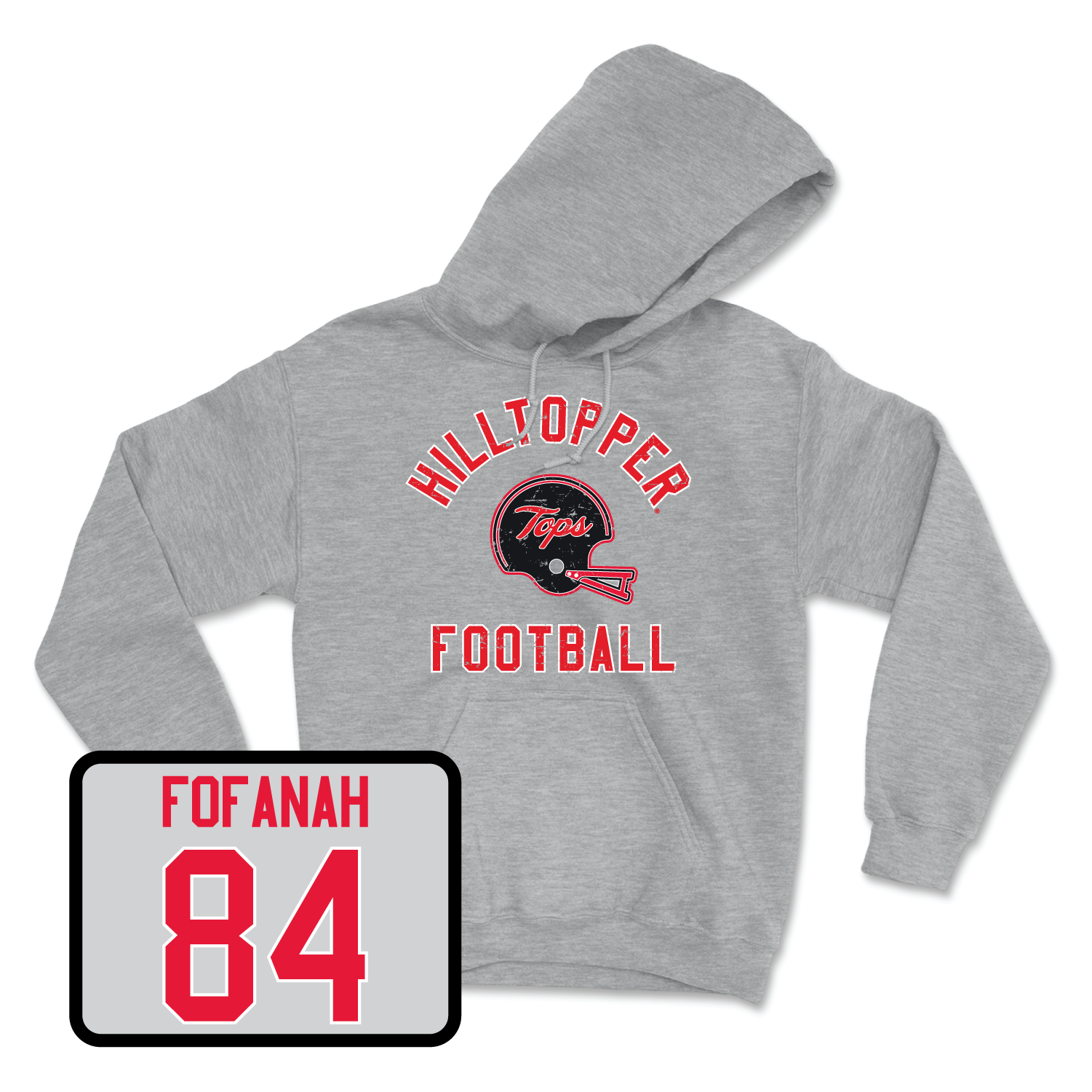Sport Grey Football Football Helmet Hoodie 3 X-Large / Elvin Fofanah | #84