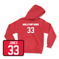 Red Football Hilltoppers Player Hoodie 2 Youth Large / Eli Jones | #33