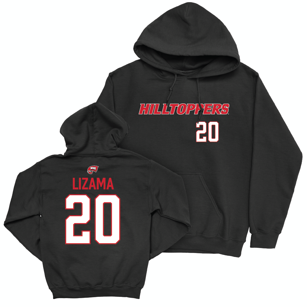 WKU Baseball Black Hilltoppers Hoodie - Ethan Lizama | #20 Small