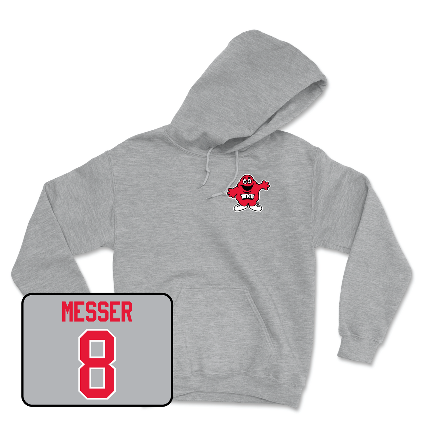 Sport Grey Football Big Red Hoodie 2 Youth Small / Easton Messer | #8