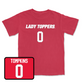 Red Women's Soccer Lady Toppers Player Tee 2 Youth Large / Emma Tompkins | #00