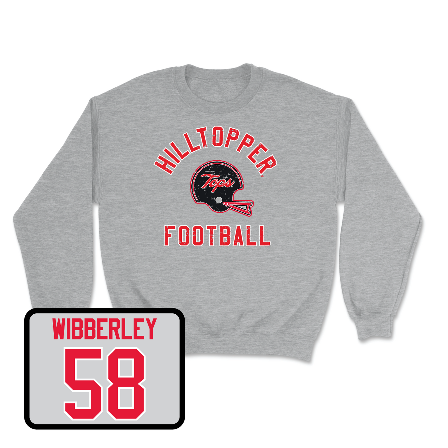 Sport Grey Football Football Helmet Crew 3 Small / Evan Wibberley | #58