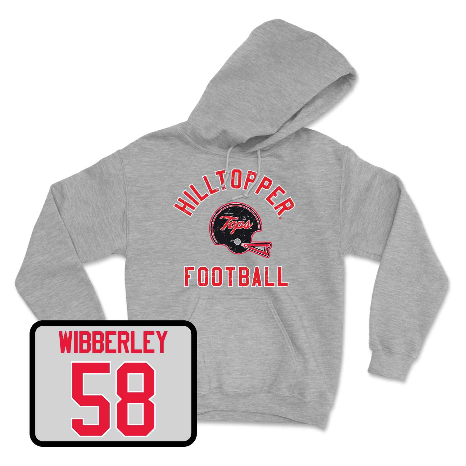 Sport Grey Football Football Helmet Hoodie 3 X-Large / Evan Wibberley | #58