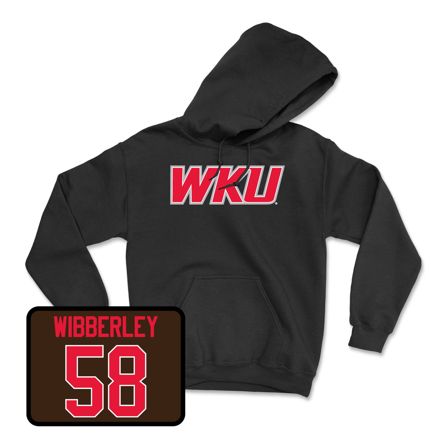 Black Football WKU Hoodie 3 Small / Evan Wibberley | #58