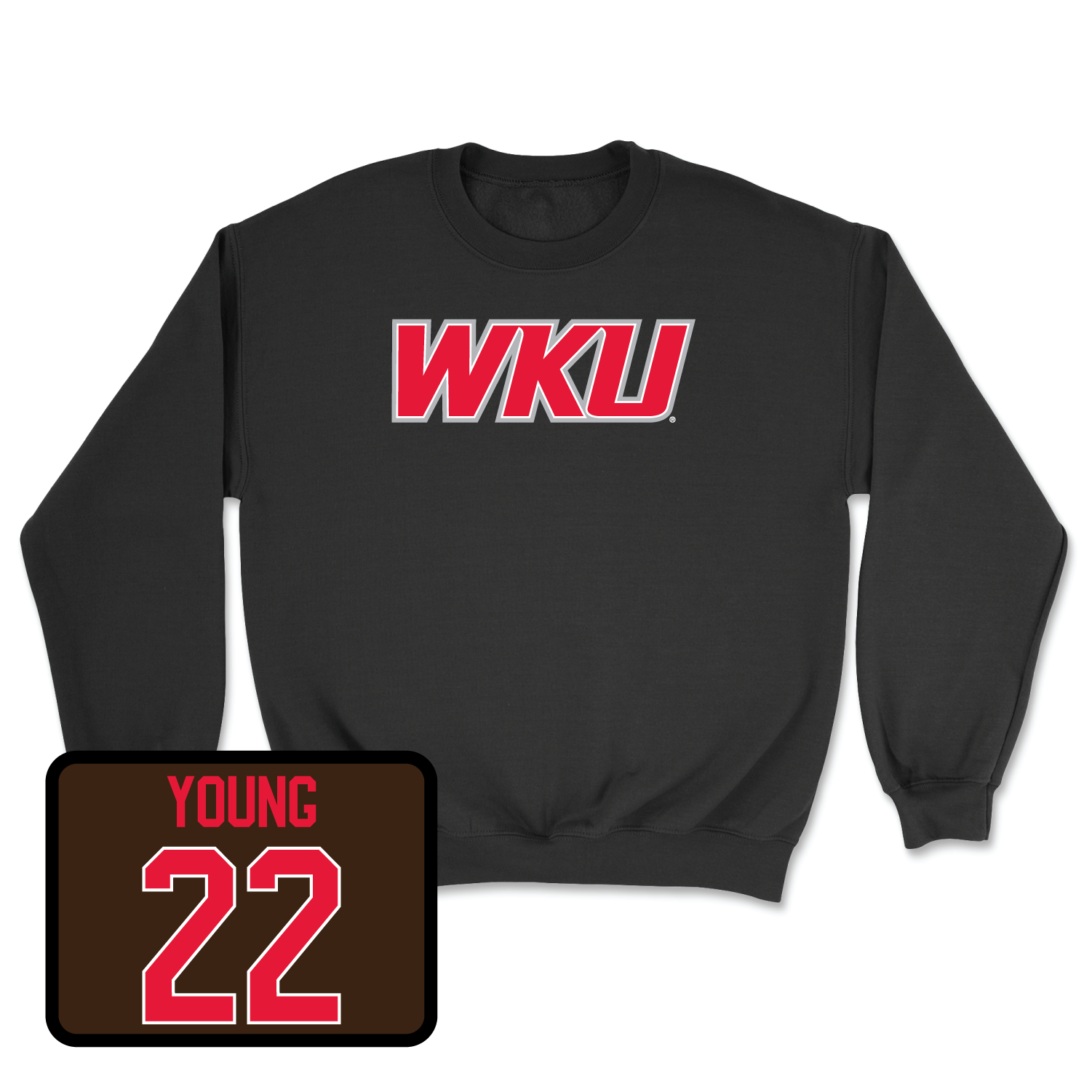 Black Football WKU Crew 3 Medium / Elijah Young | #22
