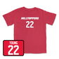 Red Football Hilltoppers Player Tee 3 Small / Elijah Young | #22