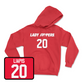 Red Women's Soccer Lady Toppers Player Hoodie 2 Medium / Georgia Liapis | #20