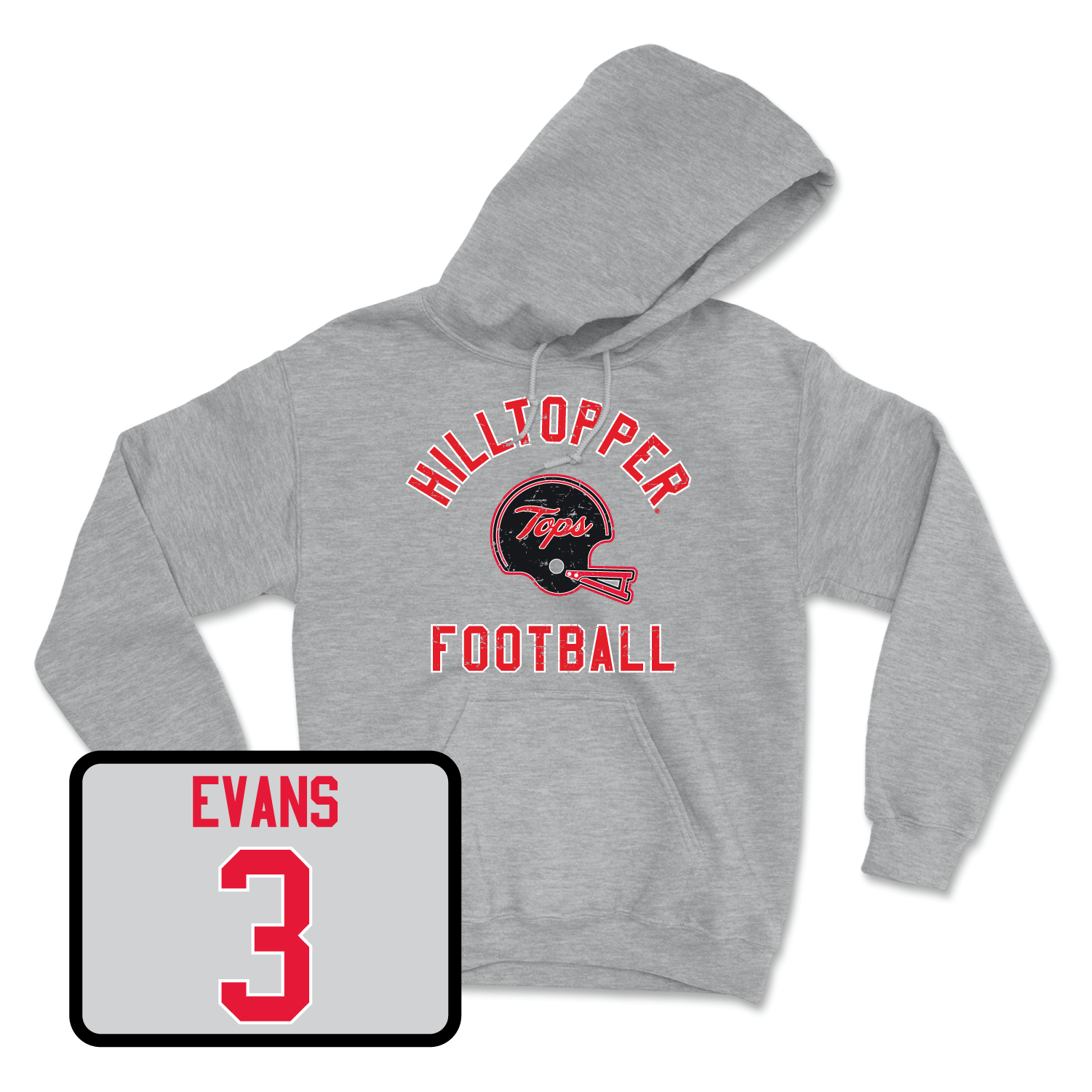 Sport Grey Football Football Helmet Hoodie 3 Youth Small / JaQues Evans | #3