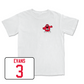 White Football Big Red Comfort Colors Tee 3 Small / JaQues Evans | #3